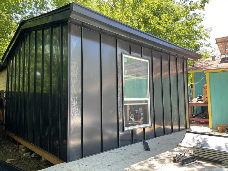 Black standing seam metal wall panels for Metal Roof Installation in Palm Coast